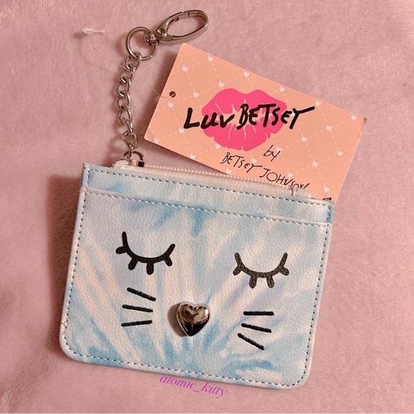 Betsey Johnson Handbags - Betsey Johnson Cat Face Card Wallet